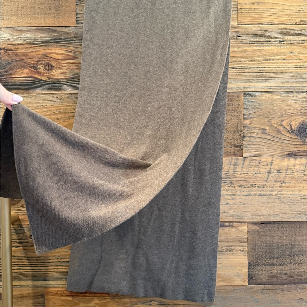 Givenchy Brown Logo Cashmere Blend Knit Scarf NEW - Picture 4 of 6